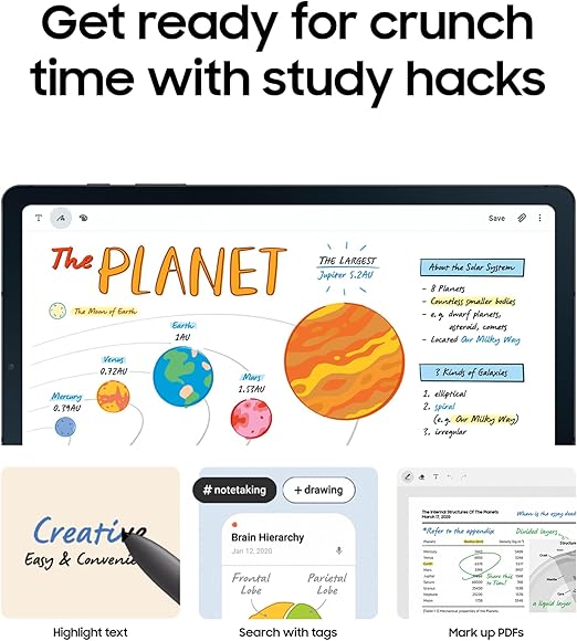 Samsung Galaxy Tab S6 Lite (2024) 10.4" 128GB WiFi Android Student Tablet, S Pen for Note-Taking, Gaming Ready, Long Battery Life, Expandable Storage, US Version, Mint, Amazon Exclusive - Image 2