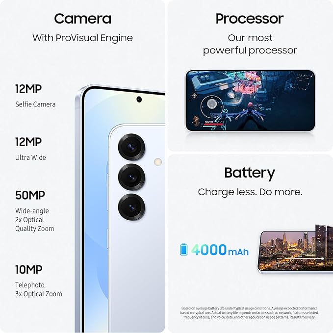 Samsung Galaxy S25 Cell Phone, 128GB Smartphone, Unlocked Android, AI Night Mode Camera, Snapdragon 8 Elite Fast Processor, ProScaler Display, 4000mAh Battery, 2025, US 1 Yr Warranty, Navy - Image 4